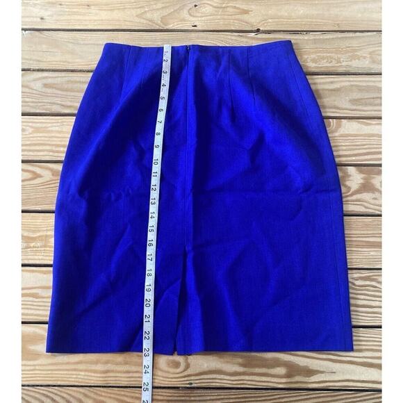 Classiques For Nordstrom Wool Pencil Skirt Size 10 Women’s Blue - Picture 5 of 6